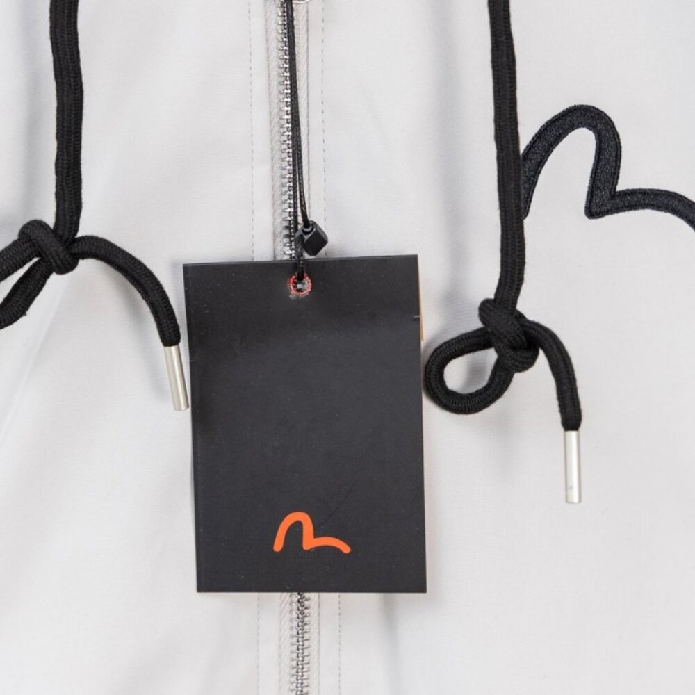 Evisu White Hooded Bomber Jacket - Picture 4 of 9